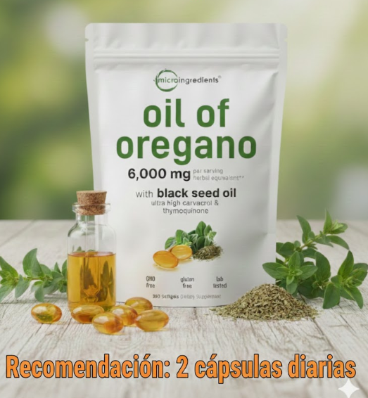 Cápsulas Aceite de Orégano - Mejora tu día a día