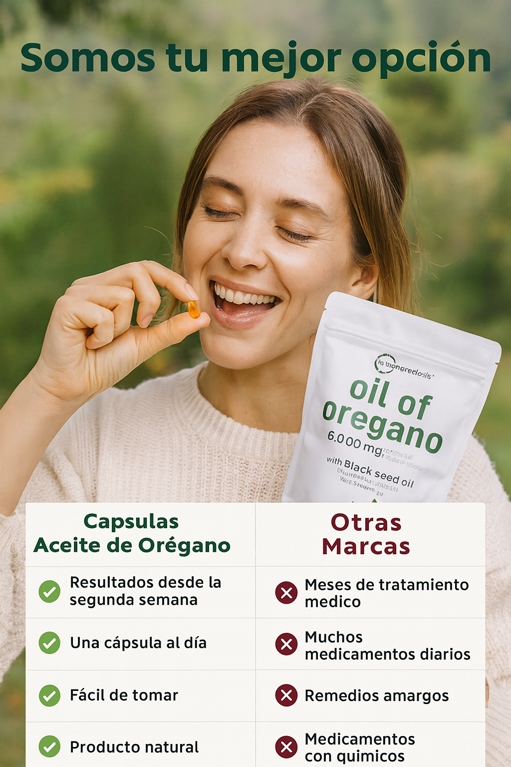 Cápsulas Aceite de Orégano - Mejora tu día a día